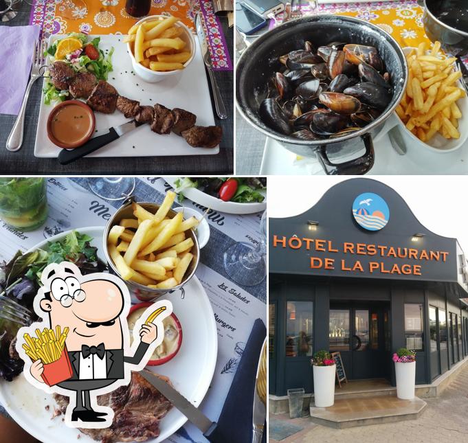 Dégustez des pommes frites à Restaurant de l'Hôtel de la Plage Calais