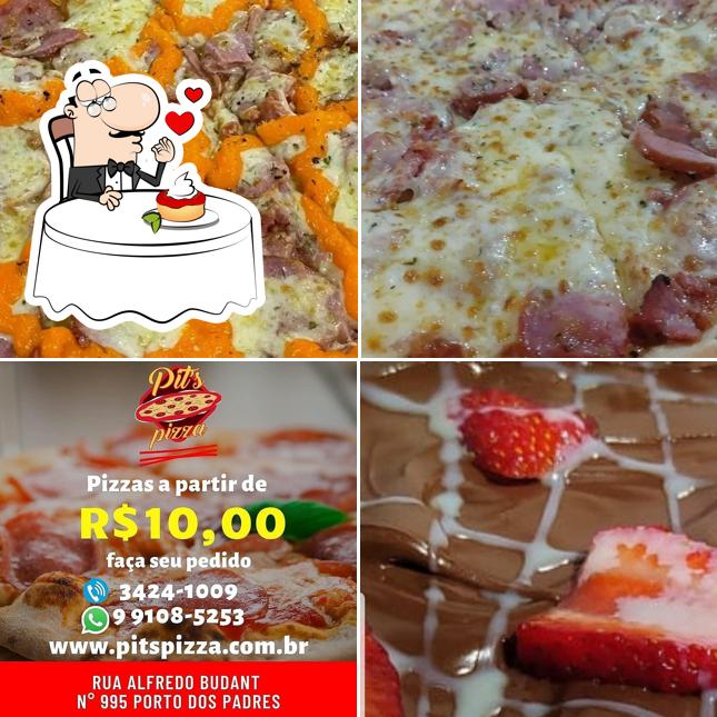 Pit's Pizza serve uma gama de pratos doces