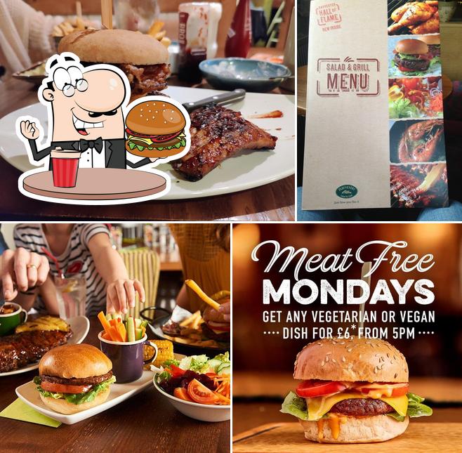 Try out a burger at Harvester Windsor Lad Windsor