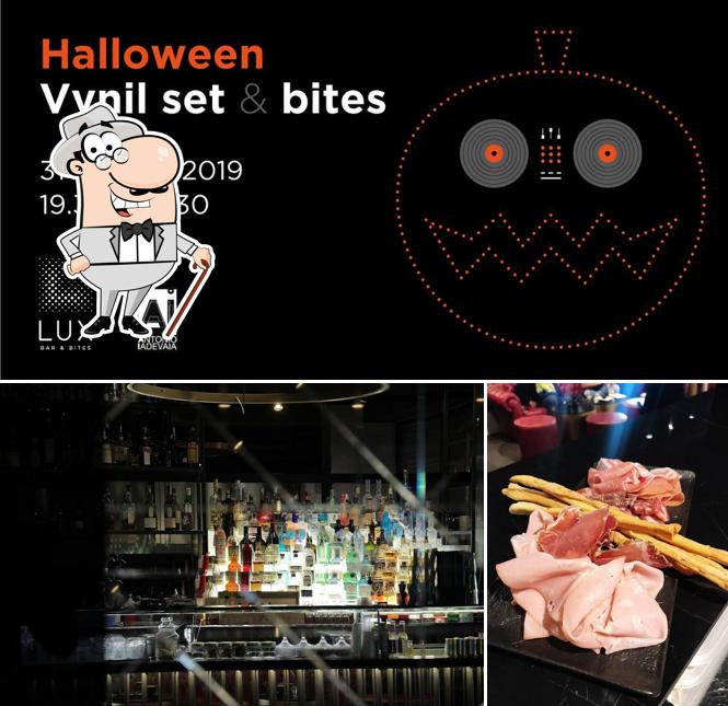 Dai un’occhiata alla immagine che presenta la esterno e la carne di Lux- Bar&Bites