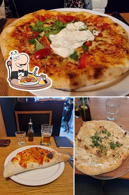 Choisissez des pizzas à Campioli Trattoria