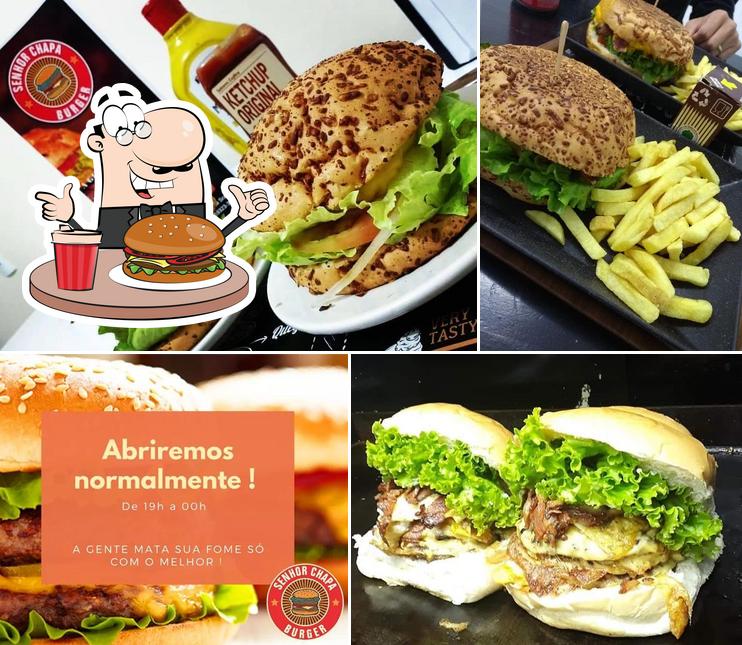 Os hambúrgueres do Senhor Chapa Burger Delivery irão saciar uma variedade de gostos