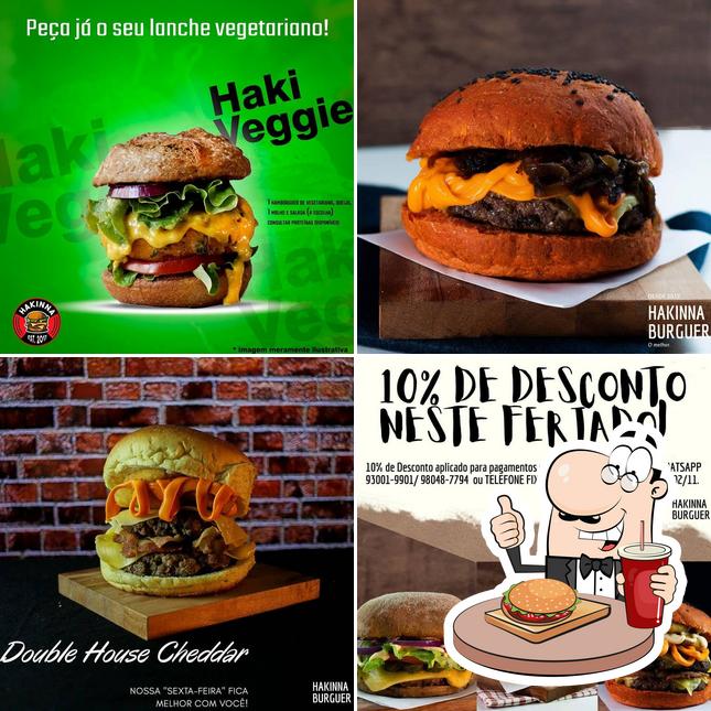 Consiga um hambúrguer no Hakinna Handmade Burguer