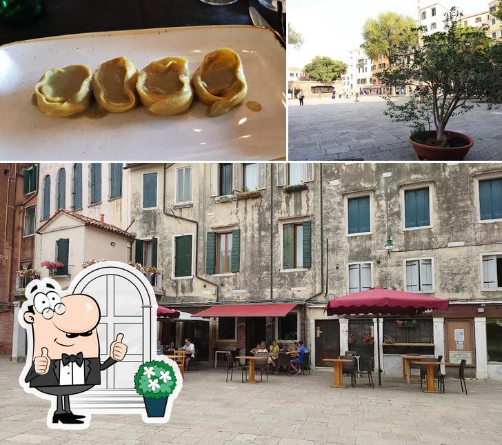 La photo de la extérieur et nourriture de Ristorante Upupa Ghetto Venezia’s