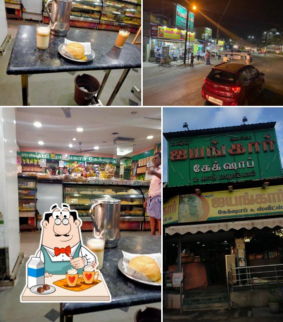 Enjoy a drink at Lakshmi Iyengar Cake Shop