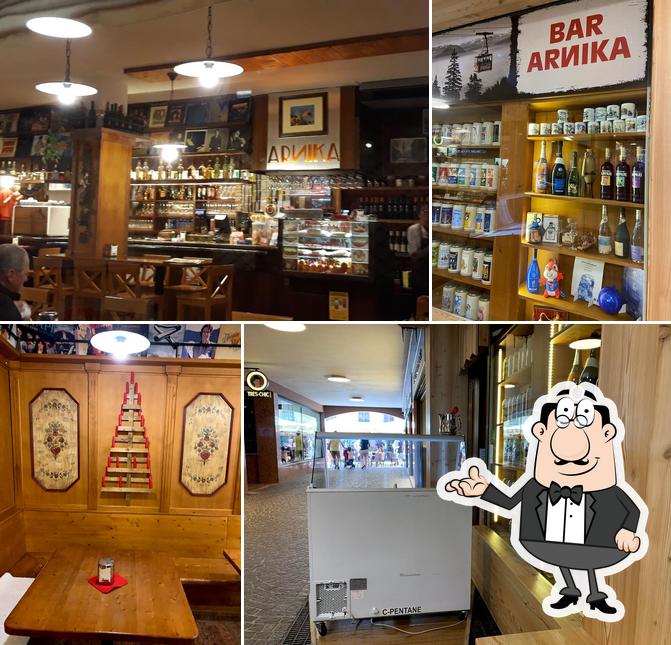 Gli interni di Bar Arnika In Galleria Cortina