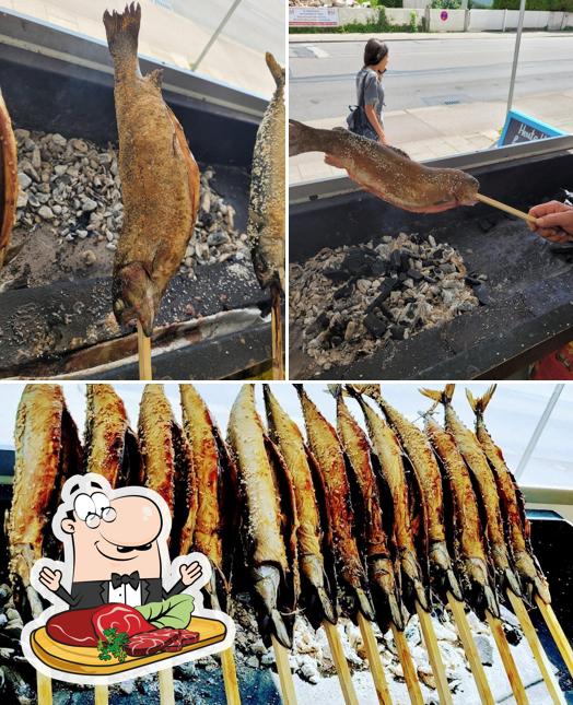 Essayez des repas à base de viande à Steckerlfisch