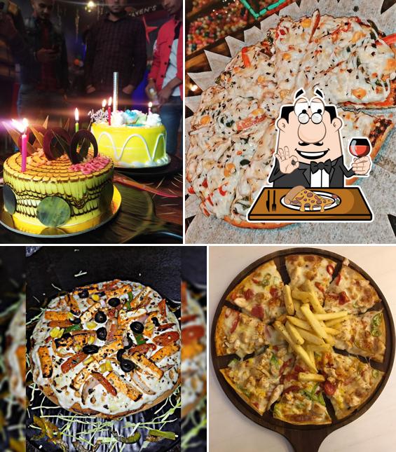 Pick pizza at Heaven's cafe and family restaurant