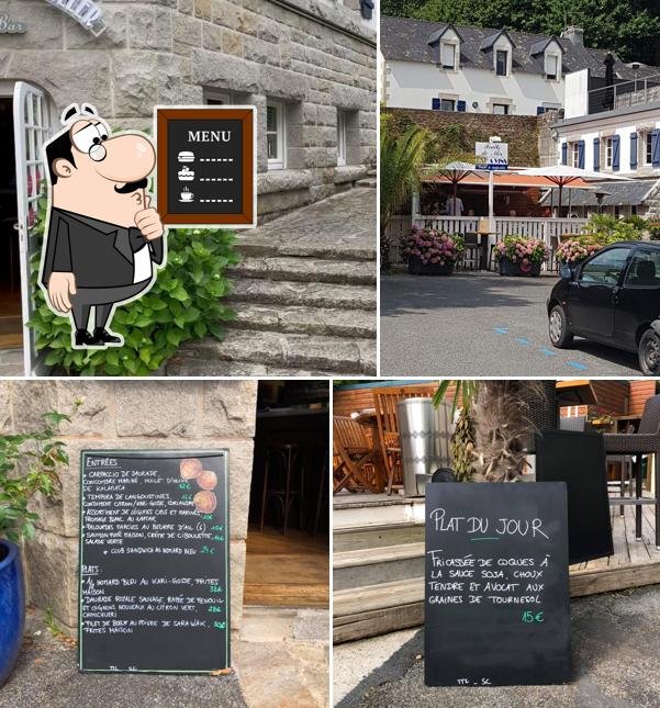 Le Bistrot de l'Ecailler se distingue par sa tableau noir et extérieur