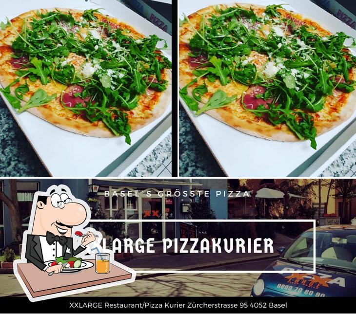 La foto della cibo e esterno di XXLarge Pizzakurier