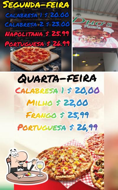 Comida em Duo's Pizzaria