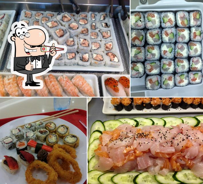 Prove diversas opções de sushi