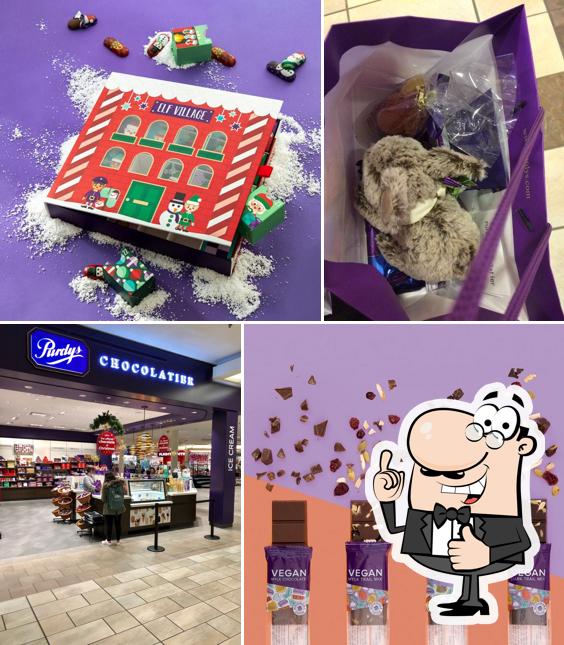 Взгляните на снимок десерта "Purdys Chocolatier"