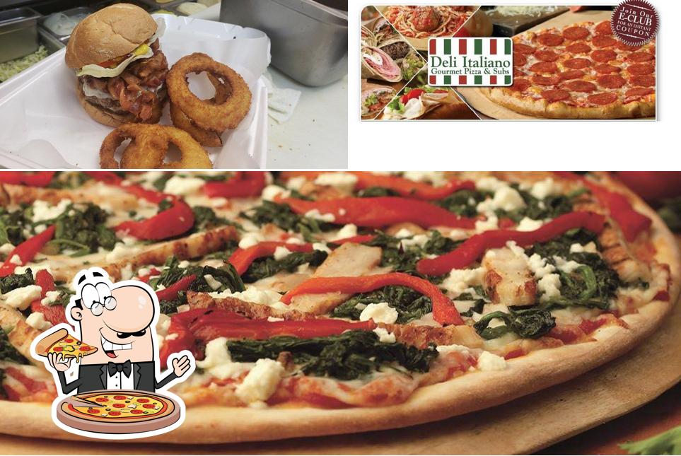 Elige una pizza en Deli Italiano Lansdowne