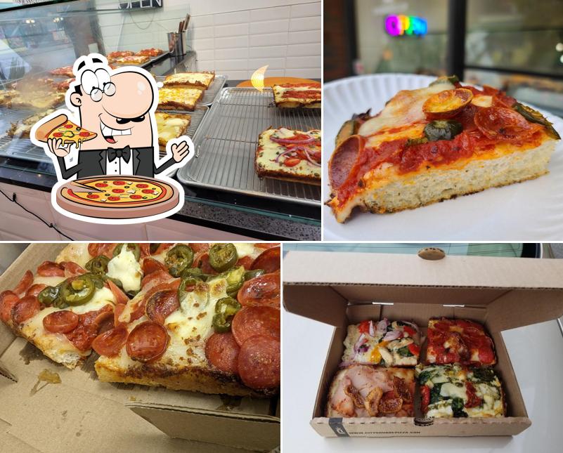 A City Square Pizza, vous pouvez prendre des pizzas