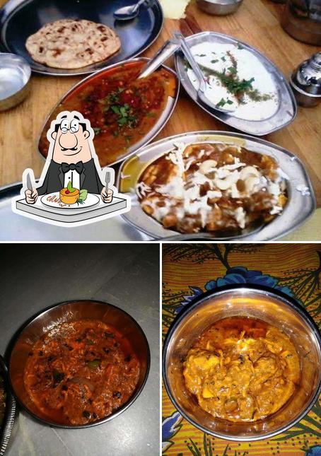 Food at Dharamraj Yadav Bhojnalya