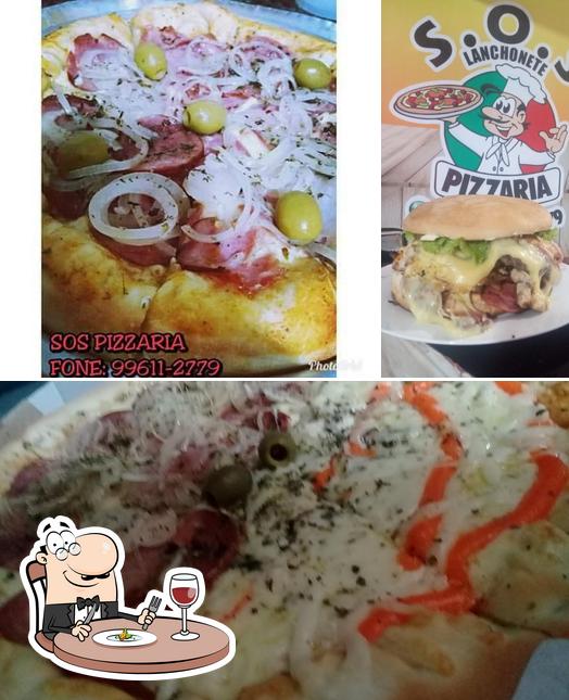 Comida en S.O.S. Lanchonete Pizzaria