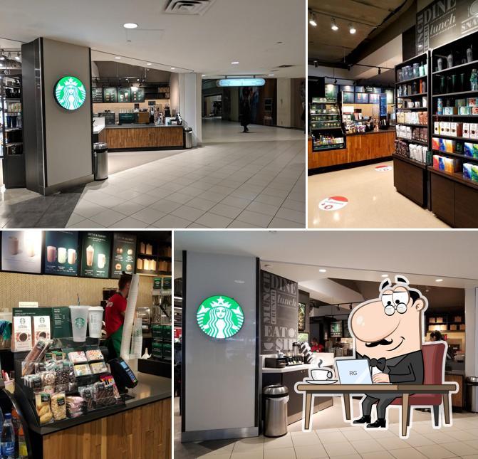 L'intérieur de Starbucks