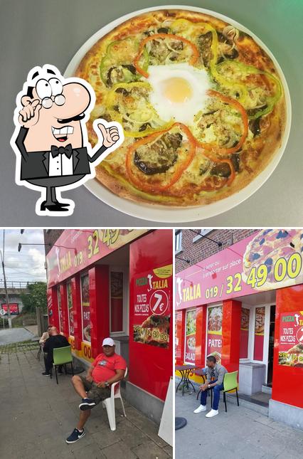 Parmi les diverses choses de la intérieur et la pizza, une personne peut trouver sur Pizza Italia