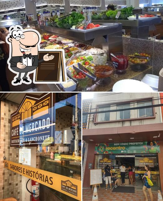 A imagem do Café Do Mercado’s exterior e comida