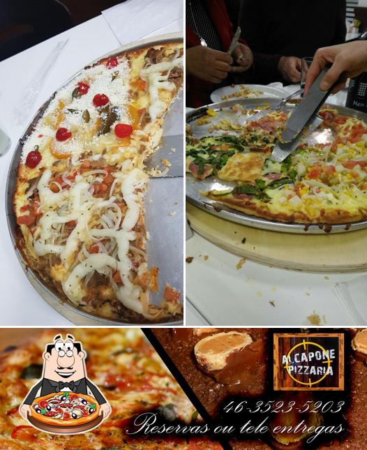 Get pizza at Alcapone Pizzaria