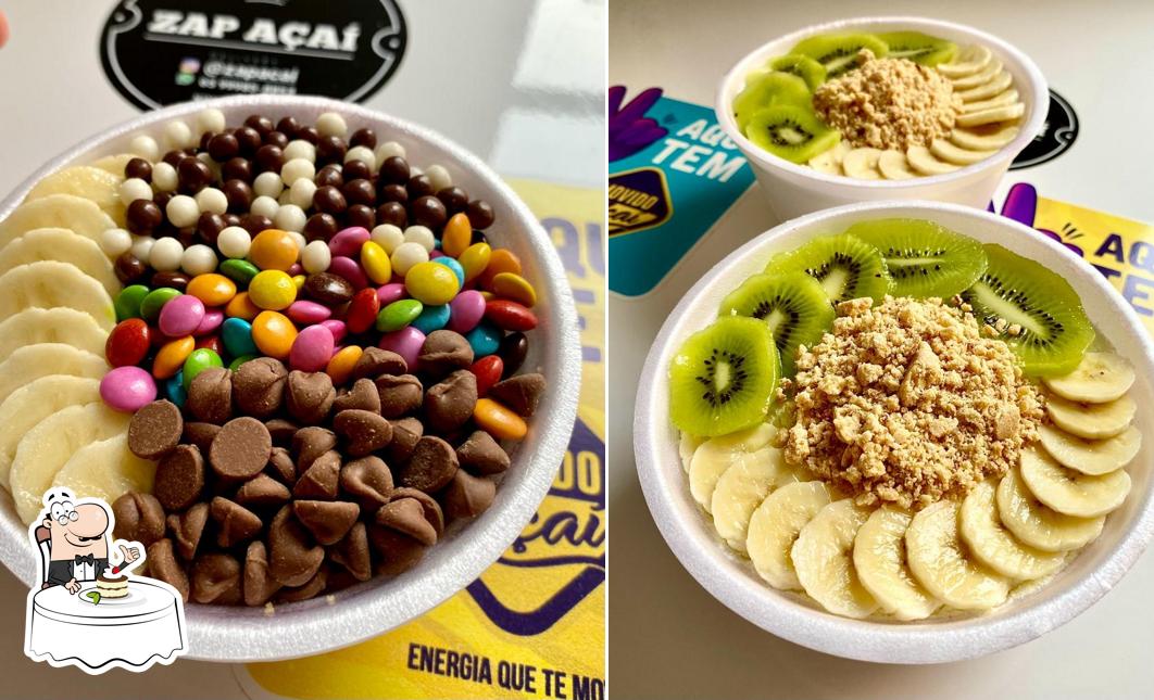 Zap açai provê uma gama de sobremesas