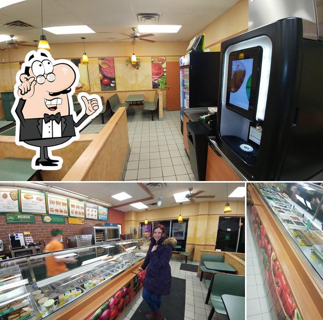 The interior of Subway