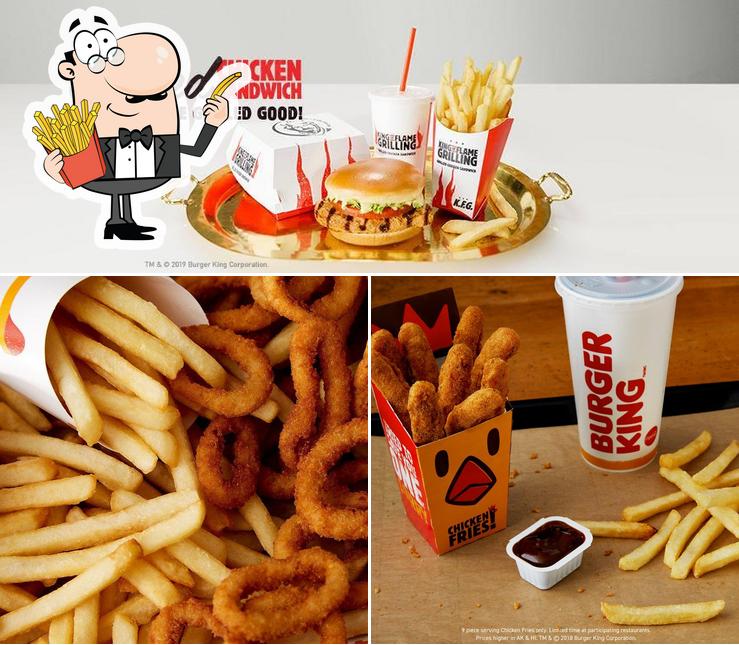 Order French fries at Burger King