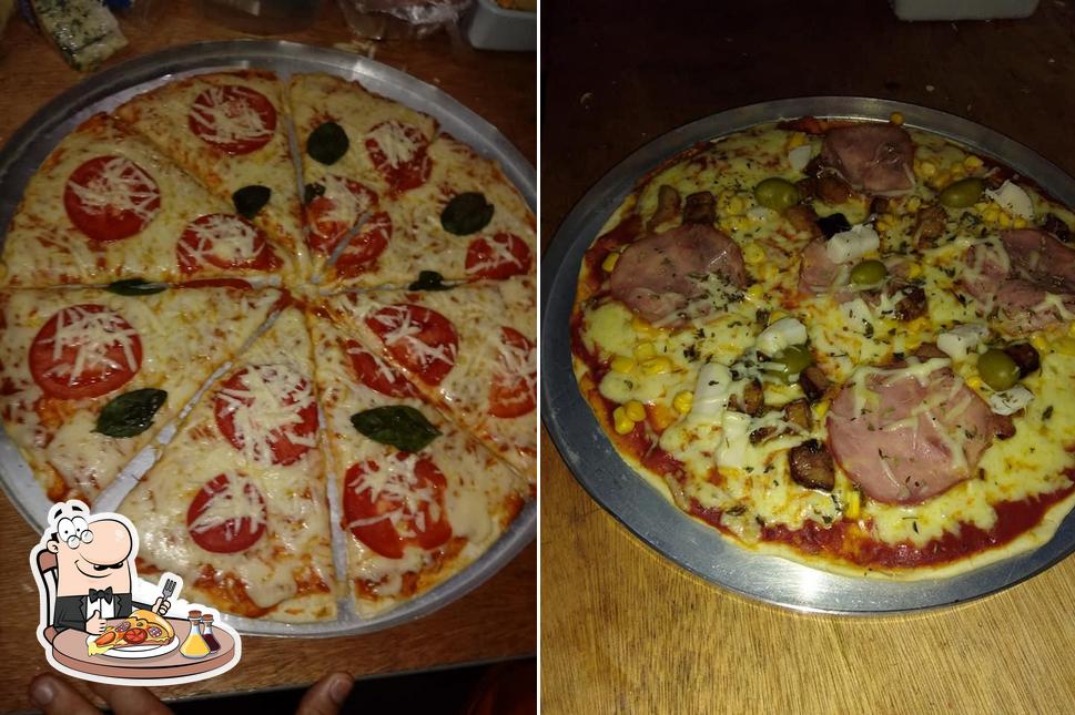 Escolha diferentes estilos de pizza