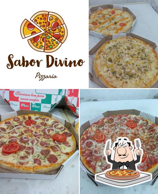 Peça pizza no Pizzaria Sabor Divino