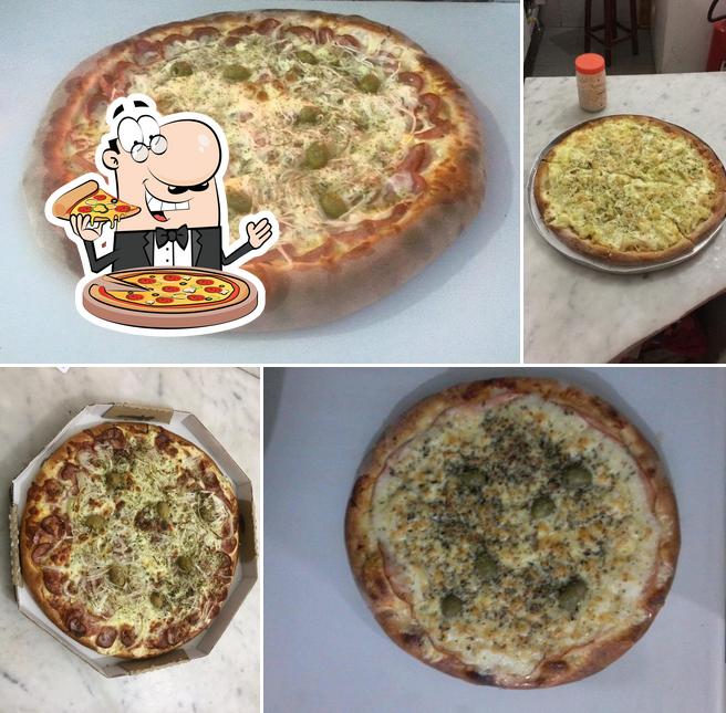 Escolha pizza no Pizzaria emporio