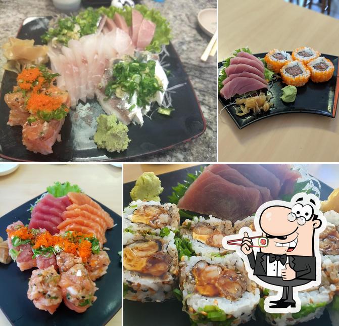 Escolha diferentes opções de sushi