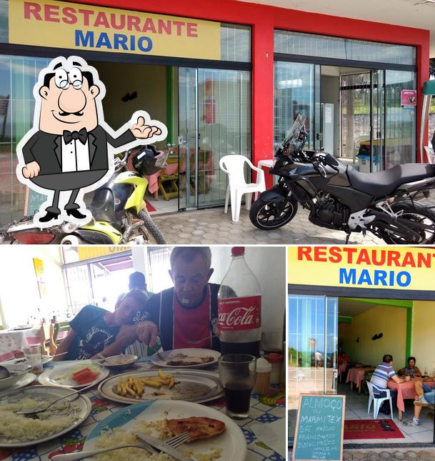 The interior of Restaurante do Mario
