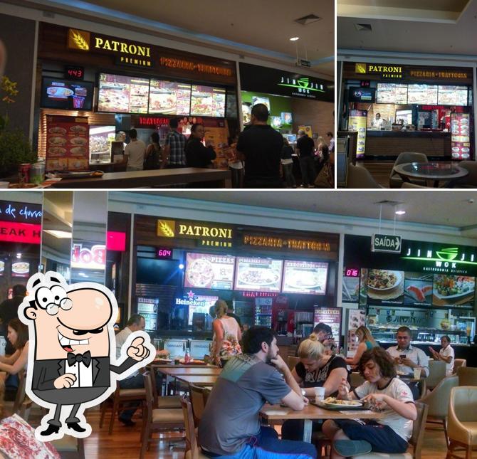 O interior do Patroni Pizza Premium