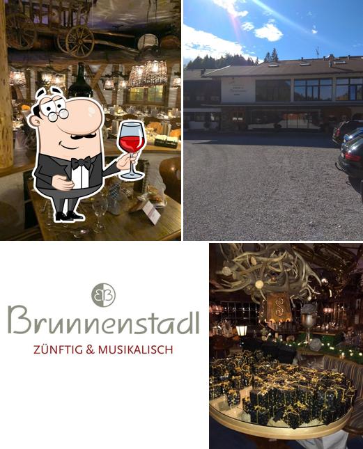 Приятно насладиться бокалом вина в "Brunnenhof Oberstdorf Ferienwohnungen Bergbahnen inklusive mit Hotelservice"