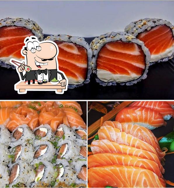 Peça diversas opções de sushi