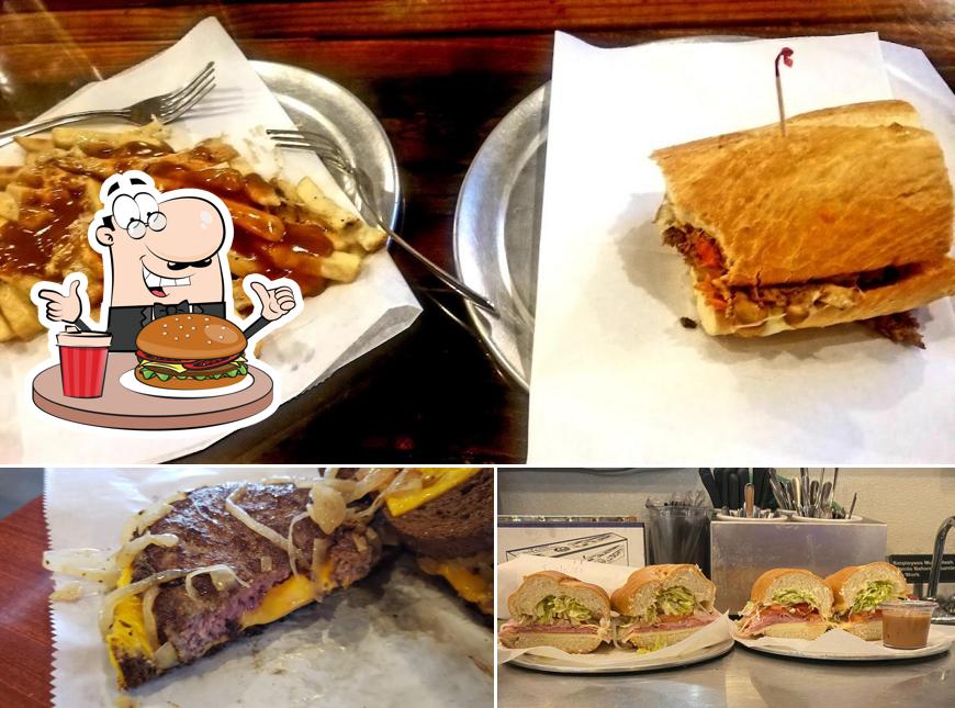 Try out a burger at The Grateful Gnome Sandwich Shoppe & Brewery