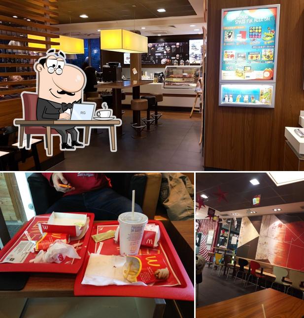 The interior of McDonald's