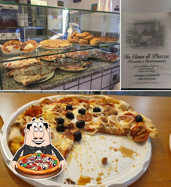 Prova una pizza a Pizzeria In Cima di Piazza