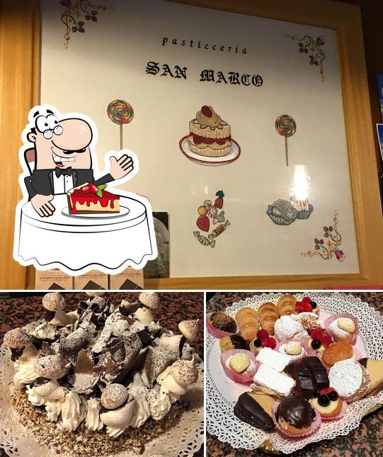 Pasticceria San Marco di Salezze Angela offre un'ampia varietà di dessert