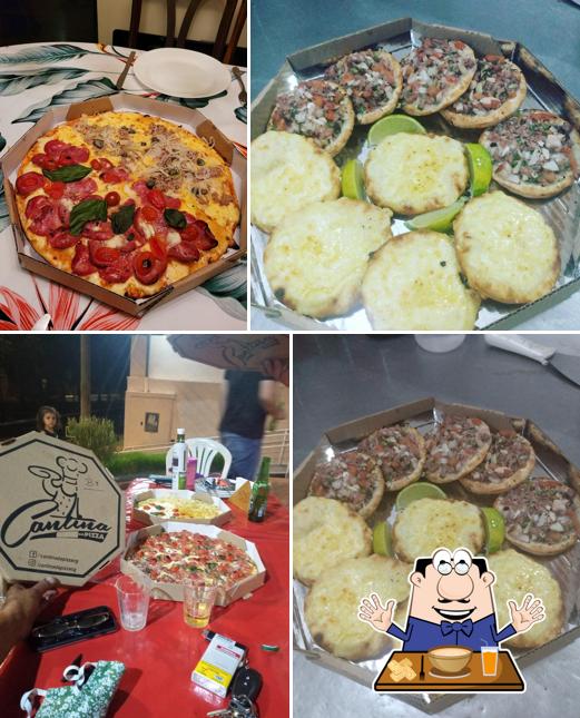 Comida em Cantina da pizza - loja 2