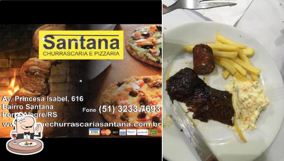 Comida em Pizzaria e Churrascaria Santana