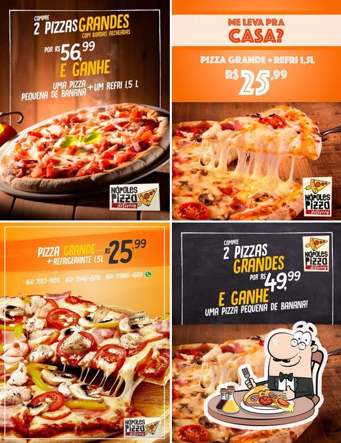 Peça diversos variedades de pizza