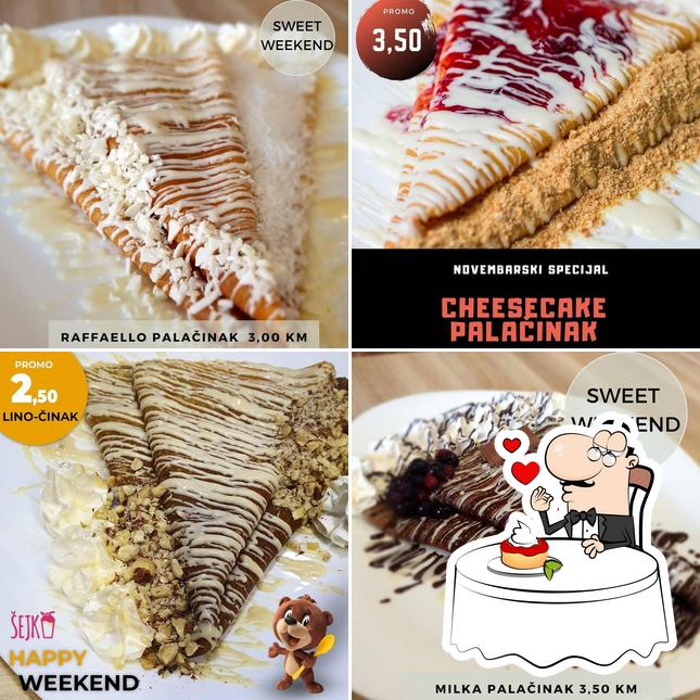 Profitez l'un des desserts