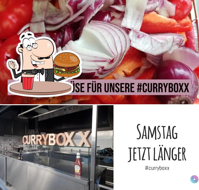 Hamburger à Curryboxx / Salatboxx