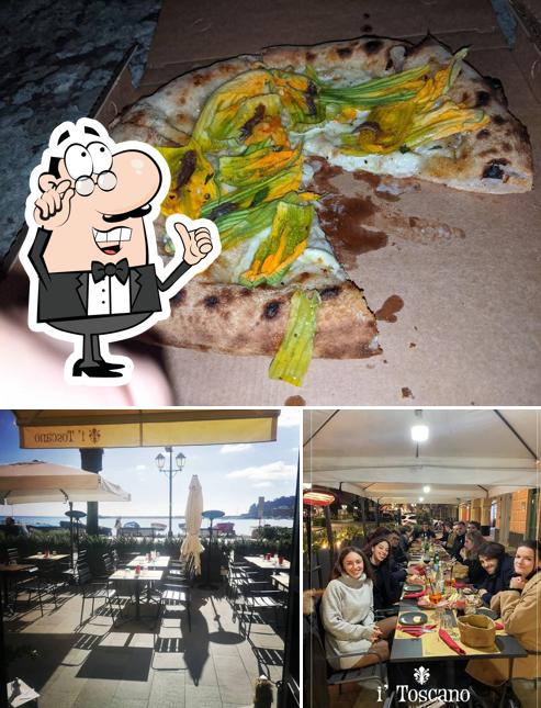 L’image de la intérieur et nourriture de Pizzeria Santa Margherita’s