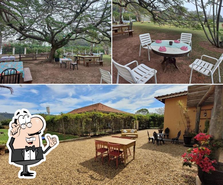 O interior do Quintal da Serra Café Colonial Rural & Eventos