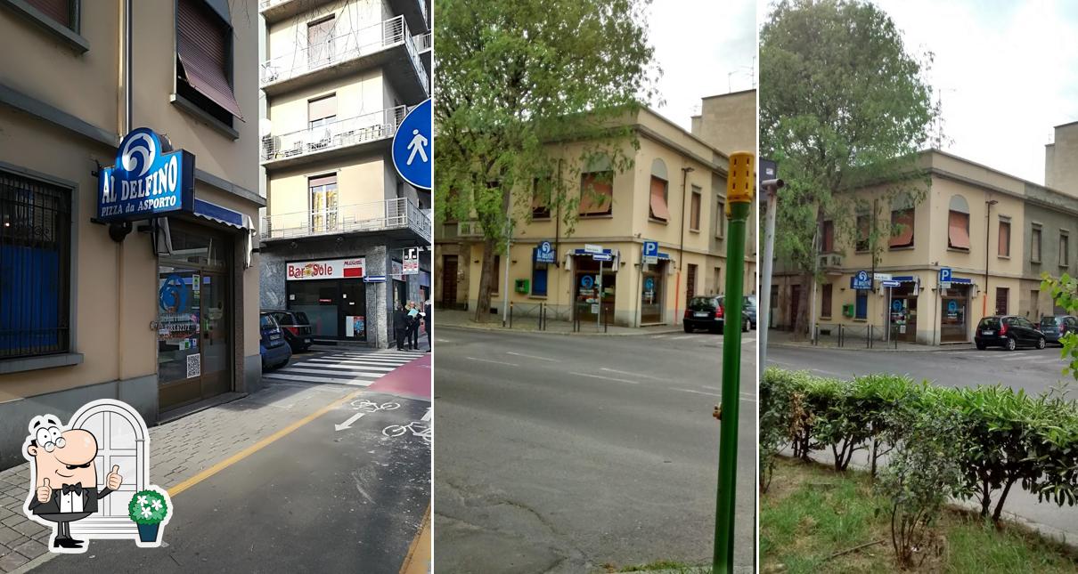 Gli esterni di Pizzeria Il Delfino