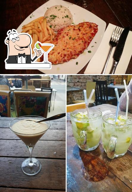 The image of Thirteen Restobar’s drink and food