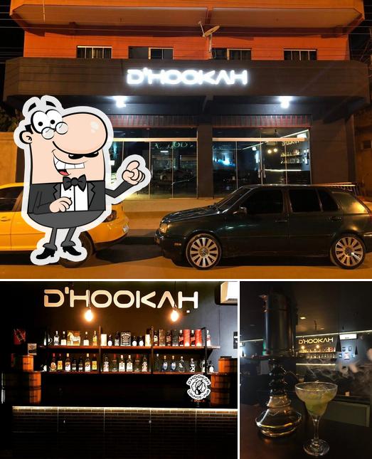 A imagem do D'Hookah Lounge’s exterior e álcool